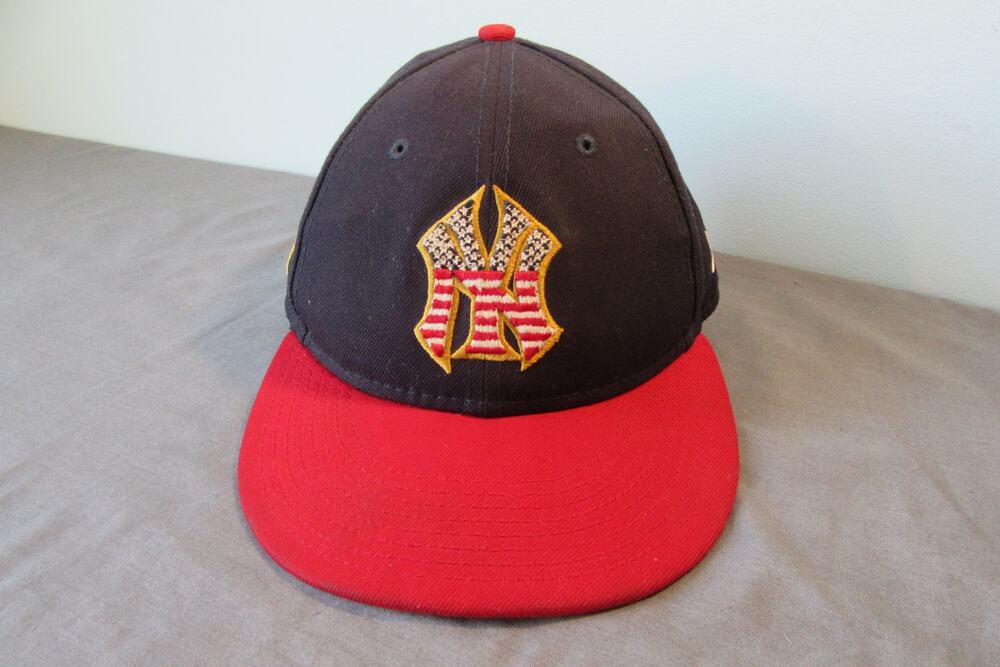 New York Yankees Stars & Stripes 4th of July 59Fifty New Era Fitted Hat Signed